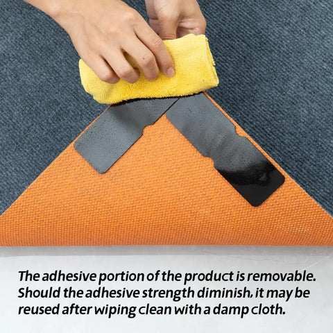 Anti Slip Rug Tape For Hardwood Floors And Area Rugs No Residue Damage Free Hold Strong Carpet Tape For Wood Floors Secure Rug Grips That Keep Rugs In Place On Wooden Surfaces