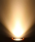 2 Inch LED Downlight 12 Pack Recessed COB Dimmable Ceiling Lights 3W 3000K Warm White CRI80 With LED Driver Low Power Aluminum Housing Ultra Slim Easy Install illuminating wall