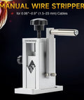 Drill Powered Wire Stripper Machine With Adjustable Feed Hole For Scrap Copper Wire 0.06 To 0.09 Inch Portable Cable Stripping Tool