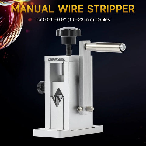 Drill Powered Wire Stripper Machine With Adjustable Feed Hole For Scrap Copper Wire 0.06 To 0.09 Inch Portable Cable Stripping Tool