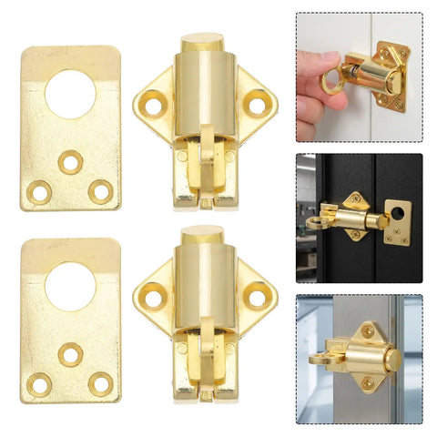 Spring Loaded Zinc Alloy Cabinet Lock With Self Locking Bolt No Hassle Install For Doors And Cabinets Automatic Spring Mechanism