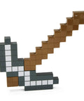 Life Size Minecraft Iron Pickaxe Prop for Collectors and Players, Realistic Plastic Tool for Roleplay