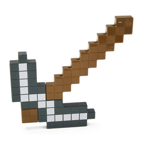 Life Size Minecraft Iron Pickaxe Prop for Collectors and Players, Realistic Plastic Tool for Roleplay