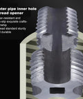 Heavy Duty Pipe Internal Threader Tool Built With Beefy Steel For Quick No Nonsense Threading Jobs That Delivers Pro Level Toughness On Any Construction Site Or Weekend Handyman Fix, detailed close-up of inner threading.