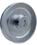 Heavy Duty 5 Inch Single Groove V Belt Pulley With 0.625 Inch Bore For A B 5L 4L V Belt Drives Durable 1020 Steel Zinc Plated