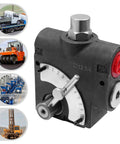 Beefy 3/4 NPT Hydraulic Flow Control Valve With Adjustable Flow And Relief 0 To 30 GPM 500 To 3000 PSI for industrial use