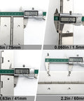 Heavy Duty Piano Hinge Thirty Inch Long With Three Inch Face Width Fabricated From Actual Point Zero Sixty Thick Type Thirty Four Stainless Steel measurement comparison
