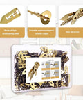 Close-up of Heavy Duty Drywall Anchors And Screws Kit No Drill Needed DIY Friendly 180 Piece Self Drilling Set with gold zinc anchors.