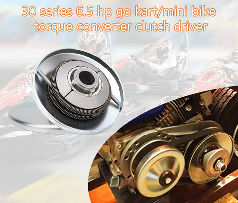 30 Series Torque Converter Kit for Go Karts and Mini Bikes, Three Quarter Inch Bore Clutch Driver Pulley in action
