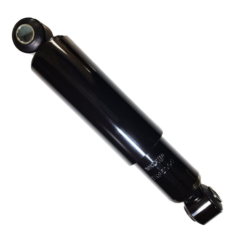 Single black shock absorber from 4 Pack Heavy Duty Shock Absorbers For Trailer Suspension Systems Compatible With Intraax Vantraax Cush Ridewell.