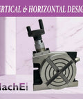 Low Profile 3 Inch Rotary Table For Milling Machines With Horizontal And Vertical Precision Indexing, 80 mm Diameter