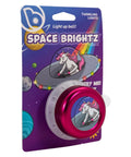 Light Up Unicorn Pink Kids Bike Bell For Girls With Flashing Multicolor Lights That Flash With Every Press packaging