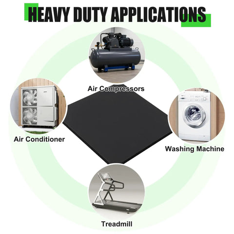 Heavy Duty Rubber Anti Vibration Pads 10 Pack For Air Compressors HVAC Units Air Conditioners Washers Dryers Treadmills And Pumps Quiet Stable Operation With Top Notch Vibration Isolation For Home Or Workshop
