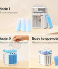 4 In 1 Portable Evaporative Air Cooler With App Control, Rechargeable Mini AC, 800ml Water Tank detail of ice refrigeration modes