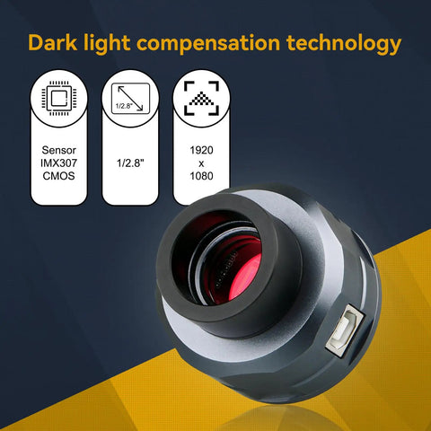 1.25 Inch USB 2.0 IMX307 Color Astrophotography Camera For Telescopes with sensor and technology details