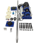 HQHAOTWU line boring machine, blue frame, 110V motor, 300mm travel; includes boring bar and accessory kit
