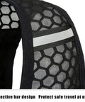 Reflective strap detail on Running Hydration Backpack With Built In Water Reservoir Vest For Outdoor Fitness Lightweight Hydration Pack
