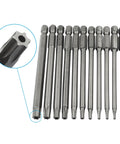Master Grade Magnetic Torx Bit Collection Featuring T6 Through T40 Security Tips Constructed From Badass Alloy Steel for vacuum servicing.