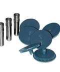 Replacement Punch Head Kit For High Capacity Adjustable Punch, 9/32 Diameter, 160 Sheet Capacity, 3 Heads and 6 Dies