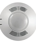 Top view of Dual Tech Ceiling Sensor with Passive Infrared and Ultrasonic Detection, MicroSet Self Adjusting Time Delay and Sensitivity.