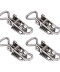 Heavy Duty Toggle Catch Latch Lock Clamp With Strong Load Capacity For Cabinets Windows And Tables Made From 304 Stainless Steel That Is Tough Enough To Hold Heavy Stuff Securely So You Do Not Worry About Anything Coming Loose. 4-pack stainless steel clamps