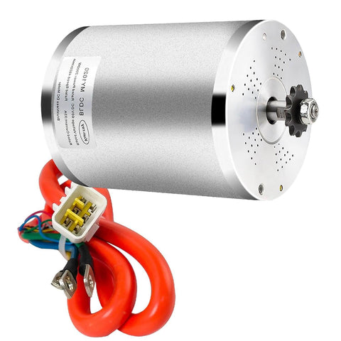 Beefed-Up 48V 2000W Brushless DC Motor For Electric Scooters Dirt Bikes And Go Karts Peak 5700 RPM Rated 4300 RPM 5.4 Nm Torque