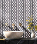 Peel And Stick Metal Backsplash Tiles Self Adhesive Aluminum Mosaic 3D Wall Sticker For Kitchen Square And Rectangle Stainless Steel 5 Sheets