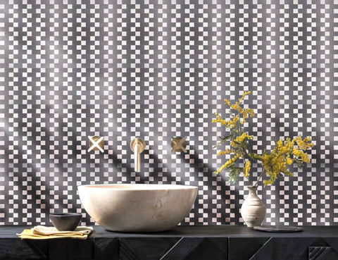 Peel And Stick Metal Backsplash Tiles Self Adhesive Aluminum Mosaic 3D Wall Sticker For Kitchen Square And Rectangle Stainless Steel 5 Sheets