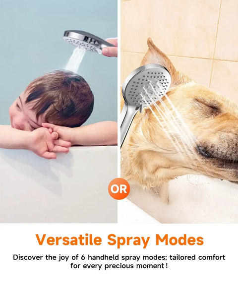 Heavy Duty Ten Inch Square Rainfall Shower Head With Slick Handheld Combo Pumping Out Kickin High Pressure Flow In A Rust Proof Stainless Frame For A Straight Up Luxe Bathroom Upgrade