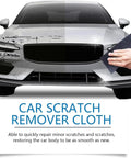 Scratch Remover Magic Cleaning Cloths Pack 10 Easy Fix For Light Scratches Scuffs And Blemishes On Any Car Color shown in use