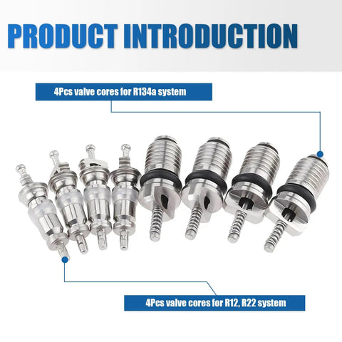 AC Retrofit Valve Kit Pack Of 16 For Refrigeration Systems With Port Seal Covers And Valve Core Seats multicolor repair set