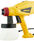 Control Spray Lite Duty Stain Sprayer With Adjustable Pattern For Quick 8x10 Projects, Lightweight Handheld Unit shown with brush