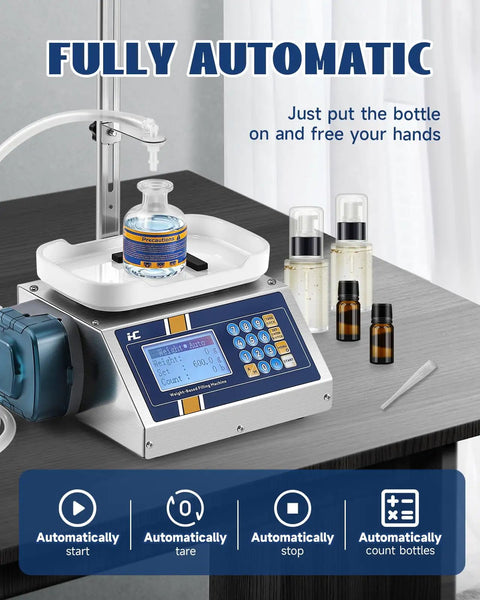 Straight Up Automatic Liquid Filler Machine With Digital Scale And Heavy Duty Peristaltic Pump For Essential Oil Perfume And Spray Bottles Dead Nuts Accurate No Hassle Setup For Serious Grind Workers