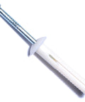 Nylon Mushroom Nail Drive Anchors One Quarter Inch By One And One Half Inch White 100 Count Durable Plastic Drive In Anchors
