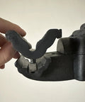 Replacement Jaw Covers For Bike Repair Stand YC-100S attached to clamp, black rubber for service benches YC-100BH and RT-100BH