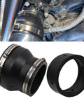 Black PVC Reducer Coupler From 4 Inch To 3 Inch With Gate Valve Bushing And 2 Clamps For RV Plumbing Fittings, Durable Adapter