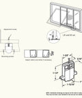 Installation diagram for Four Pack Sliding Screen Door Tension Springs Replaces B 691 And B 695 Hella Sturdy Nylon Roller Replacement.