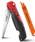 2 In 1 Folding Hand Saw For DIY Projects, Compact Drywall Cutter With Quick Change Multi Cutting Blade Hacksaw For Metal Wood PVC