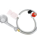 High Pressure Cast Iron Propane Burner Head With 0-20 Psi Adjustable Regulator And 4.1 Ft Hose Brass Fitting For Outdoor Cooking
