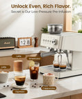 Kick Up Your Daily Grind With This Rock Solid Commercial Espresso Machine Featuring A Built In Grinder Steam Wand And Heavy Duty Tamping Kit For Flawless Lattes In Clean White with coffee mugs.