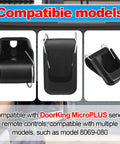 2 Pack Transmitter Clips For MicroPLUS Remote Controls, Visor Clip Holder For Garage Door Opener, Gate Opener Clip