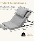 Ultimate Electric Adjustable Bed Backrest Lift Assist With Smooth Remote Recline From 4 To 68 Degrees dimensions 4-68° adjustable angle, 300 lbs capacity