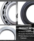 Close-up of Rear Axle Bearing Inner Spacer Oil Seal Kit For Nissan Titan 2004-2007, Frontier 2005-2017, Xterra 2006-2015