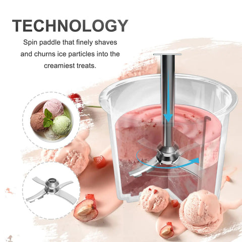 Replacement Paddle For Ninja Creami NC300 Series Ice Cream Makers Compatible With NC299AMZ NC300 NC300C NC301 NC301C Premium Replacement Part For Smooth Even Texture Not For NC500 Or NC700 Swirl Models. Stainless steel paddle in NC300 ice cream maker cup