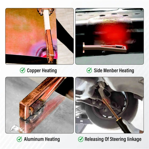 Rock Solid Nh35 15Kw High Frequency Induction Heater Machine for quick copper, aluminum, side member heating and steering linkage release.