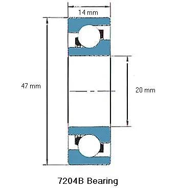 7204B Bearing Angular contact 7204B - VXB Ball Bearings