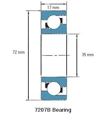 7207B Bearing Angular contact 7207B - VXB Ball Bearings