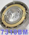 7310BM Angular Contact Bearing Bronze Cage 50x110x27 - VXB Ball Bearings