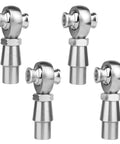 3/4 Heim Joint Rod End Kit with Left and Right Hand Threads, .750 Chromoly Panhard Joints Set, includes tube adapters and jam nuts