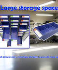 Bolt and Nut Tool Storage Cabinet 75 Drawers Parts Cabinet Contains Assortment KIT Metal Organization Shelves in garage workshop